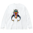 マカロニーケットのモモブトオオルリハムシ Big Long Sleeve T-Shirt