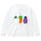 あかいろふぁ～むのはしるやさいたち Big Long Sleeve T-Shirt