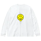 TRAVA design SHOPのしゃくれスマイル Big Long Sleeve T-Shirt