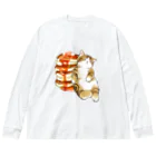 mofusandのパンケーキにゃん　４段重ね Big Long Sleeve T-Shirt