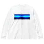 2nd Shunzo's boutique の背中合わせのブルー  Big Long Sleeve T-Shirt