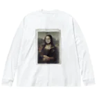 せんべろのmona lisa（額縁あり） ビッグシルエットロングスリーブTシャツ