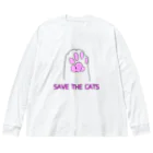 あみKENのSave the cats1 ビッグシルエットロングスリーブTシャツ