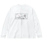 225IllustFactoryの爪先に色気 Big Long Sleeve T-Shirt