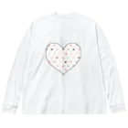 Healing FeelingのHeart In Heart Big Long Sleeve T-Shirt