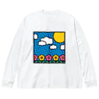 hr. grassの漫画風背景 Big Long Sleeve T-Shirt