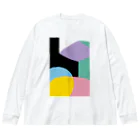 ゴロ展のグッズ｜入船ゴローのBIG ロング ゴロT／a_005（トリミングシリーズ） Big Long Sleeve T-Shirt