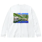 MIM△made in mountainの鏡面の槍ヶ岳 Big Long Sleeve T-Shirt