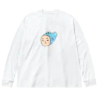 もふもふにゃんずの人面魚 ビッグシルエットロングスリーブTシャツ