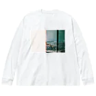 p-techiの涼しそうなベンチ Big Long Sleeve T-Shirt