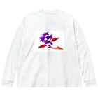 chameleon.closetの花紫 Big Long Sleeve T-Shirt