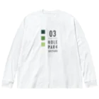 GOLF DESIGN ITEMSのHOLE.3 Par4 Big Long Sleeve T-Shirt