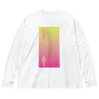 カセテツヤショップの錯覚シリーズ vo.1 ピクトグラムは同じ色 Big Long Sleeve T-Shirt