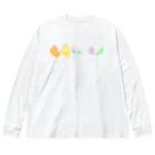 MINAMO_officialのタニT(カラフル) ビッグシルエットロングスリーブTシャツ