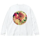 飴電のRanunculus○ ビッグシルエットロングスリーブTシャツ