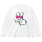 クソウサギファクトリーのクソウサギ先輩 Big Long Sleeve T-Shirt