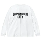 JIMOTO Wear Local Japanの下関市 SHIMONOSEKI CITY Big Long Sleeve T-Shirt