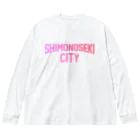 JIMOTOE Wear Local Japanの下関市 SHIMONOSEKI CITY Big Long Sleeve T-Shirt