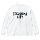 JIMOTOE Wear Local Japanの徳島市 TOKUSHIMA CITY ビッグシルエットロングスリーブTシャツ