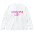 JIMOTO Wear Local Japanの徳島市 TOKUSHIMA CITY ビッグシルエットロングスリーブTシャツ