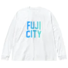 JIMOTO Wear Local Japanの富士市 FUJI CITY ビッグシルエットロングスリーブTシャツ