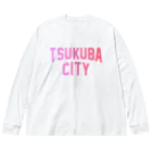 JIMOTOE Wear Local Japanのつくば市 TSUKUBA CITY ビッグシルエットロングスリーブTシャツ