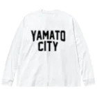 JIMOTOE Wear Local Japanの大和市 YAMATO CITY ビッグシルエットロングスリーブTシャツ