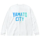 JIMOTO Wear Local Japanの大和市 YAMATO CITY ビッグシルエットロングスリーブTシャツ