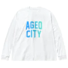 JIMOTO Wear Local Japanの上尾市 AGEO CITY ビッグシルエットロングスリーブTシャツ