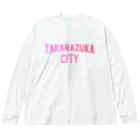 JIMOTOE Wear Local Japanの宝塚市 TAKARAZUKA CITY Big Long Sleeve T-Shirt