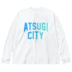 JIMOTO Wear Local Japanの厚木市 ATSUGI CITY ビッグシルエットロングスリーブTシャツ