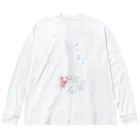 R&Mのリアル風ヨーキーちゃん。ロングコートにキュートなリボン～縦長～ Big Long Sleeve T-Shirt