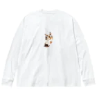 愛猫はタマ(6.2キロ)@クソリプおばさんのみーくん Big Long Sleeve T-Shirt