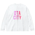 JIMOTOE Wear Local Japanの太田市 OTA CITY Big Long Sleeve T-Shirt