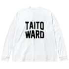 JIMOTO Wear Local Japanの台東区 TAITO WARD Big Long Sleeve T-Shirt