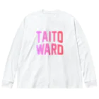 JIMOTO Wear Local Japanの台東区 TAITO WARD ビッグシルエットロングスリーブTシャツ