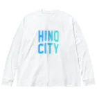 JIMOTOE Wear Local Japanの日野市 HINO CITY Big Long Sleeve T-Shirt