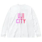 JIMOTO Wear Local Japanの宇治市 UJI CITY ビッグシルエットロングスリーブTシャツ