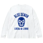 DRIPPEDのBLUE DEMON / ブルーデモン ビッグシルエットロングスリーブTシャツ