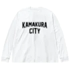 JIMOTO Wear Local Japanの鎌倉市 KAMAKURA CITY ビッグシルエットロングスリーブTシャツ