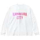 JIMOTOE Wear Local Japanの鎌倉市 KAMAKURA CITY Big Long Sleeve T-Shirt