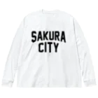 JIMOTO Wear Local Japanの佐倉市 SAKURA CITY Big Long Sleeve T-Shirt