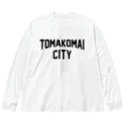 JIMOTO Wear Local Japanの苫小牧市 TOMAKOMAI CITY ビッグシルエットロングスリーブTシャツ