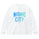 JIMOTO Wear Local Japanの西尾市 NISHIO CITY ビッグシルエットロングスリーブTシャツ