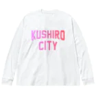 JIMOTO Wear Local Japanの釧路市 KUSHIRO CITY ビッグシルエットロングスリーブTシャツ