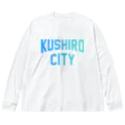 JIMOTO Wear Local Japanの釧路市 KUSHIRO CITY ビッグシルエットロングスリーブTシャツ