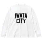 JIMOTO Wear Local Japanの磐田市 IWATA CITY Big Long Sleeve T-Shirt