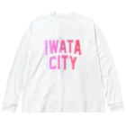 JIMOTOE Wear Local Japanの磐田市 IWATA CITY ビッグシルエットロングスリーブTシャツ