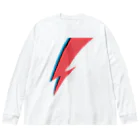 DRIPPEDのLIGHTNING BOLT -GLAM ROCK MAKE UP- ビッグシルエットロングスリーブTシャツ