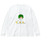 ぷらなりあん工房@物販のTKG（とても怖いゴキブリ）と対峙するデンファーレさん Big Long Sleeve T-Shirt